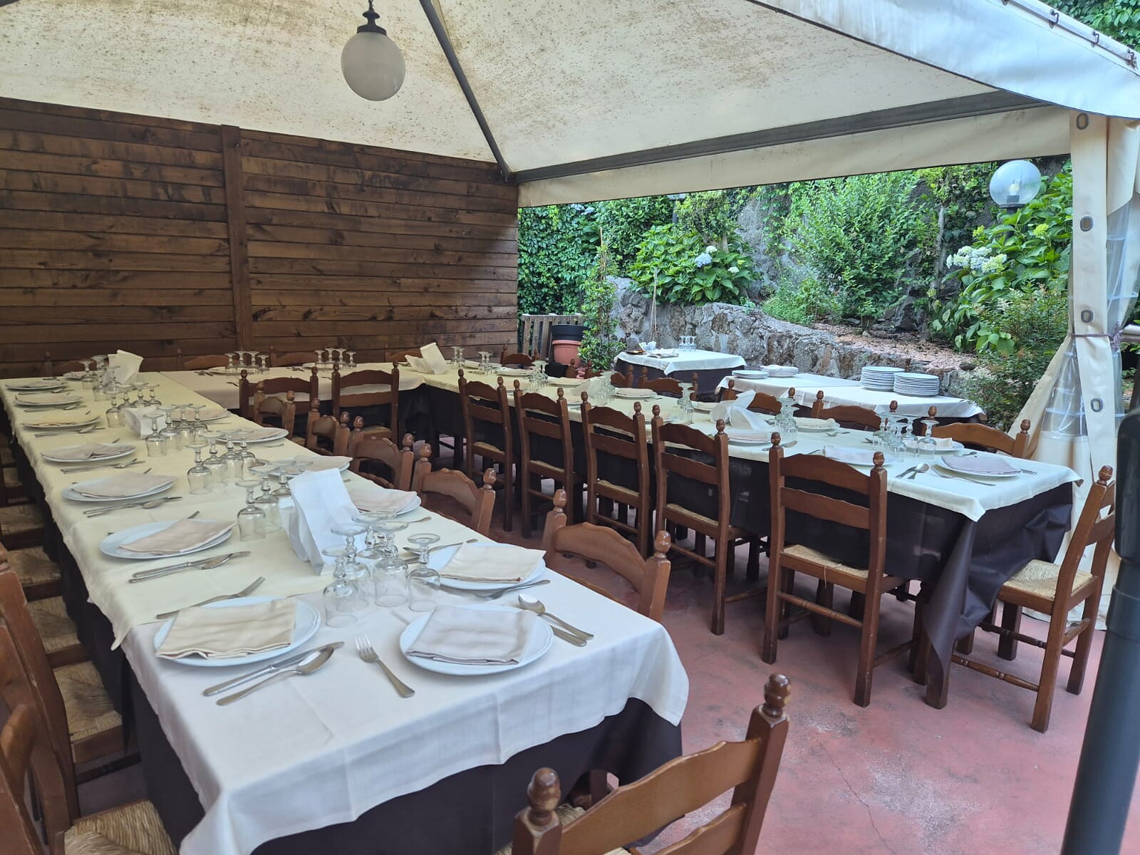 Veranda affacciata sul giardino